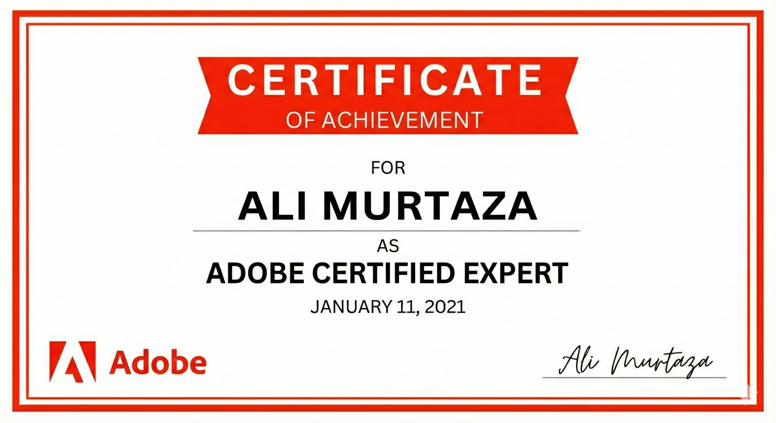 Adobe Certificate